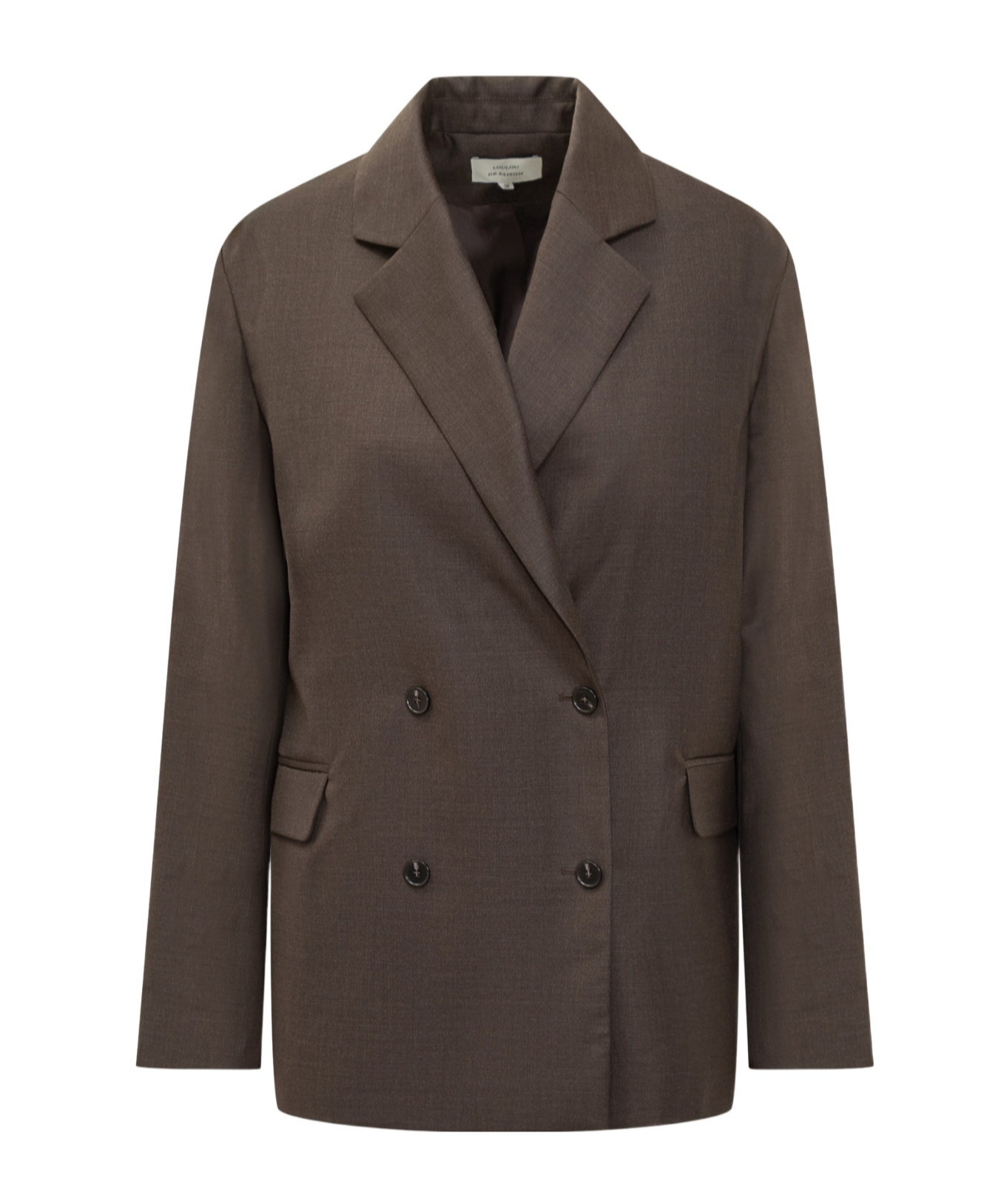 Loulou Studio Long-sleeved Suit Jacket In Gray