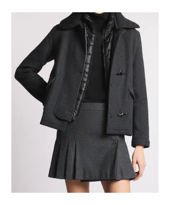 Fay 3 Ganci Wool Jacket In Gray