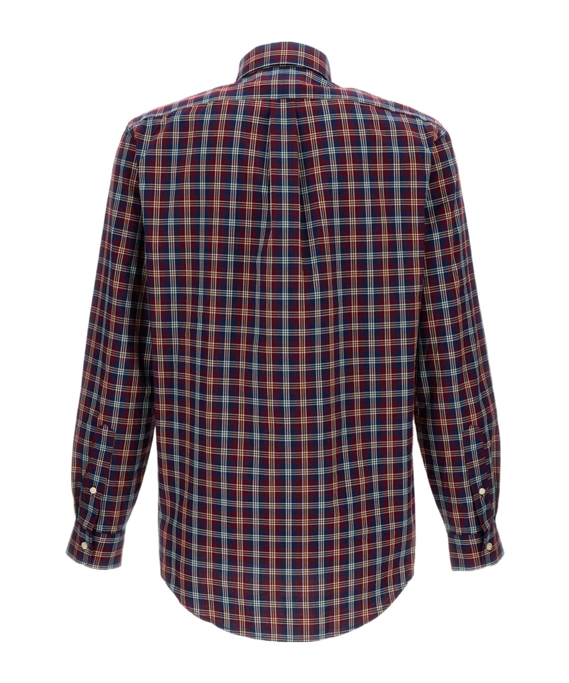 Polo Ralph Lauren Checked Poplin Shirt Featuring Button-down Collar In Multi