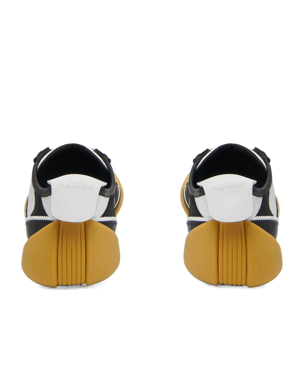 Alexander Mcqueen Oversized Calfskin Sneakers With Distinctive Rounded Sole In Multi