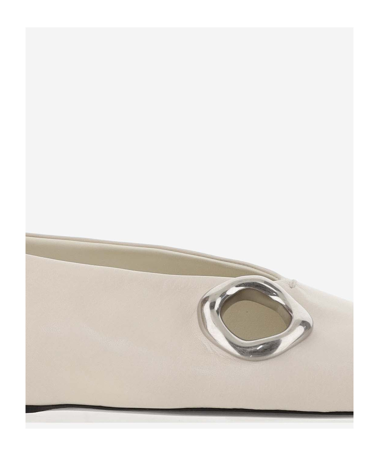 JIL SANDER LEATHER BALLERINA SHOES 