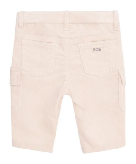 Emporio Armani Corduroy Tapered-leg Chinos In White