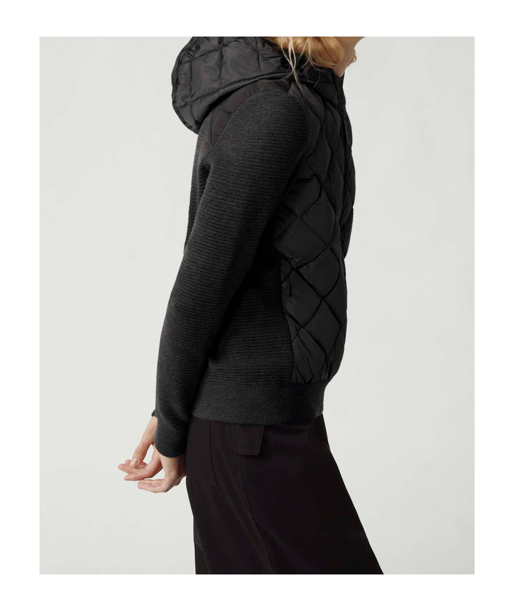 Shop Canada Goose Hybridge Jacket In Black