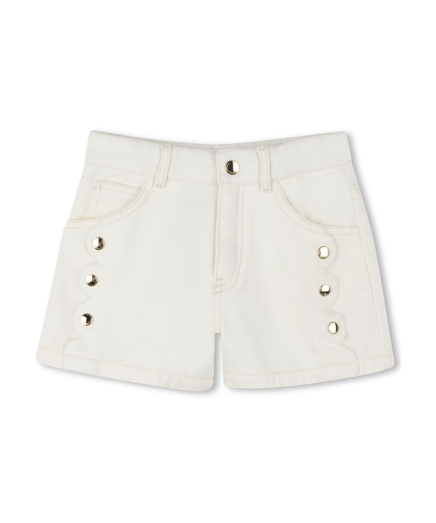 Chloé Cotton Shorts In White