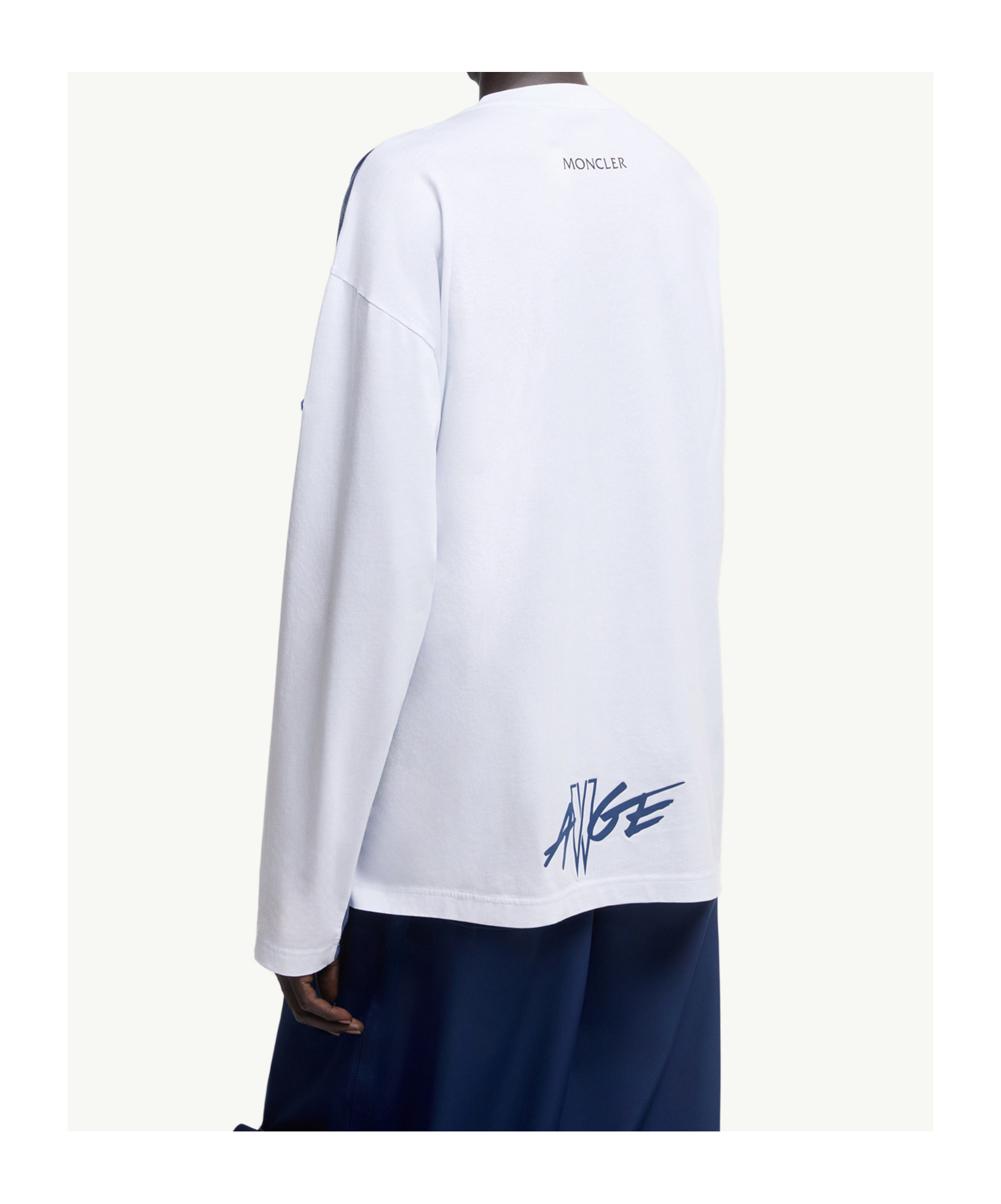 Moncler Long-sleeved T-shirt In Blue