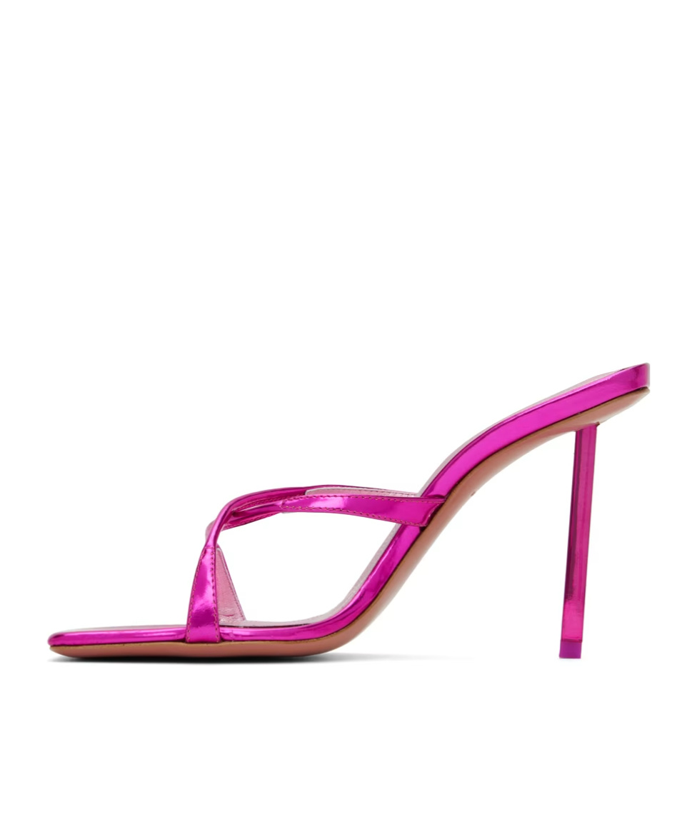 AMINA MUADDI ADRIANA CROSS-STRAP HIGH-HEELED SANDALS 