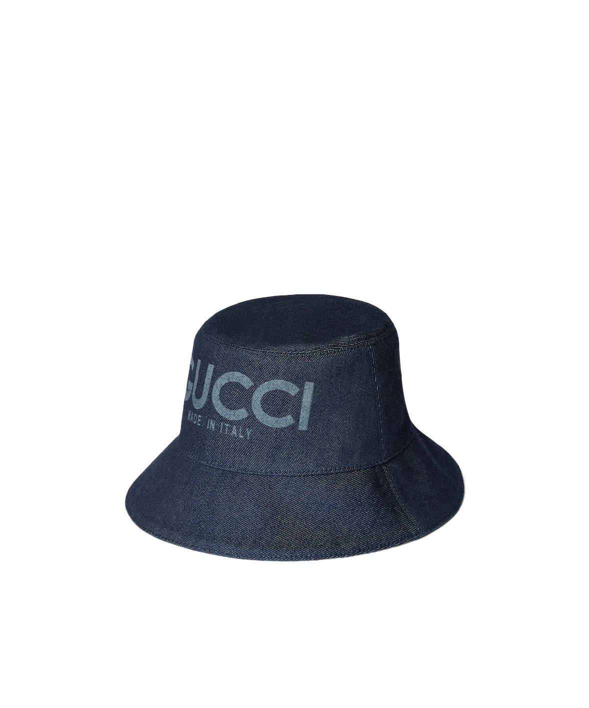 Gucci Lasered Denim Bucket Hat In Black