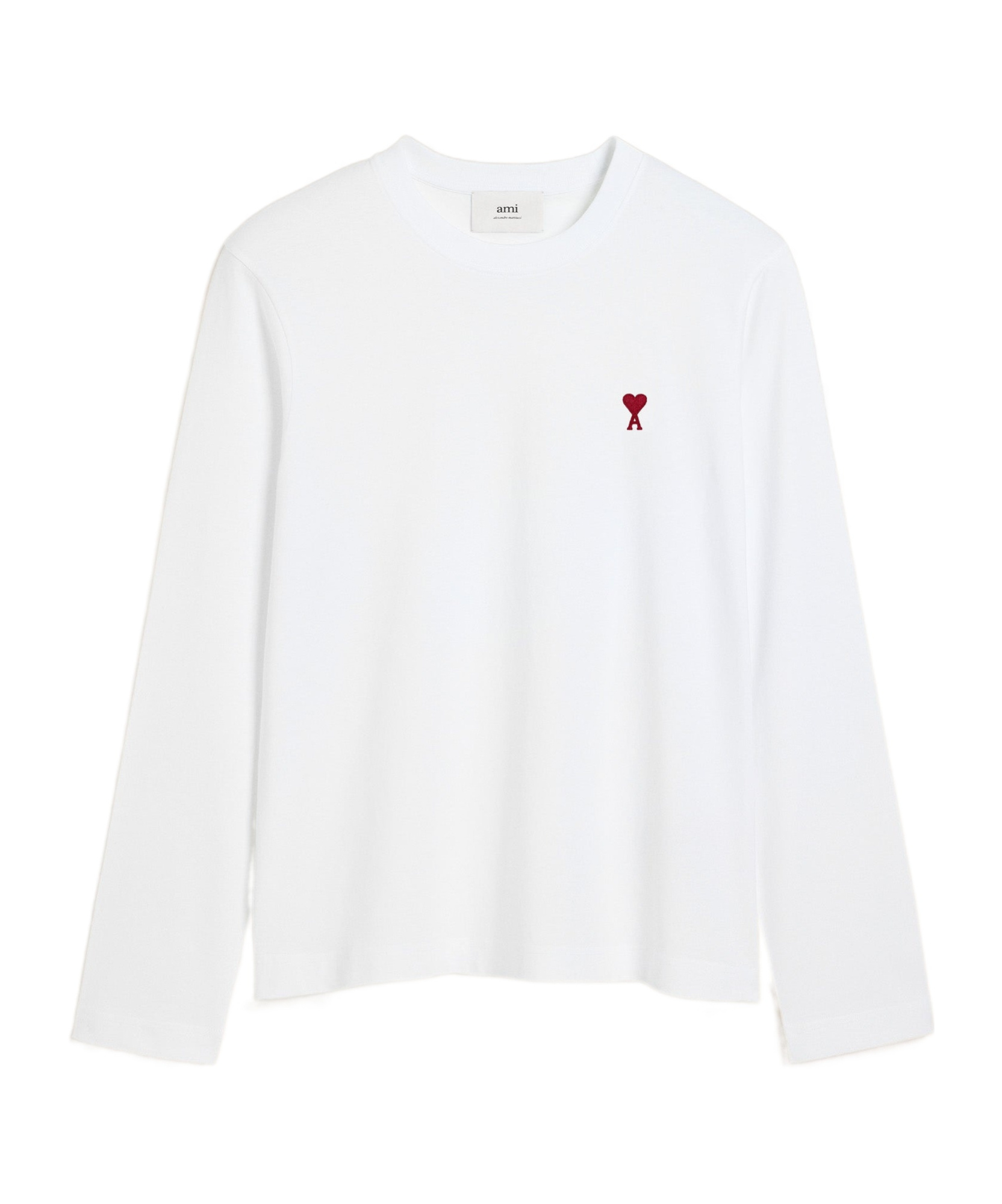 Ami Alexandre Mattiussi Ami De Caur Cotton Jersey Sweatshirt In White