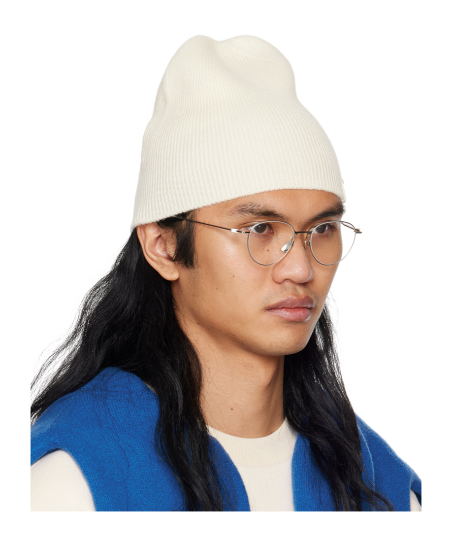 Jil Sander Rib Knitted Hat In Multicolor