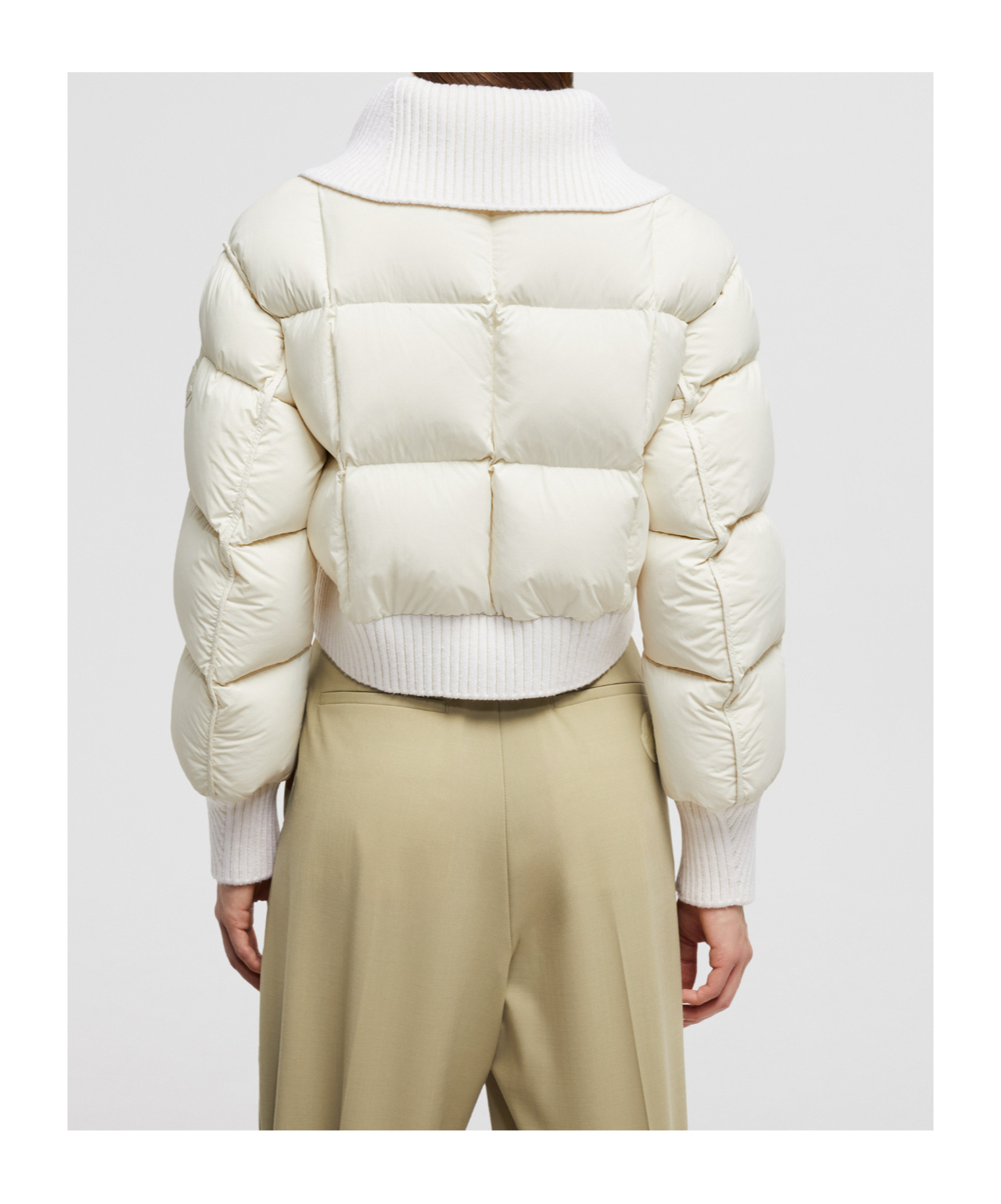 Moncler Jadeite Puffer Jacket In Nude
