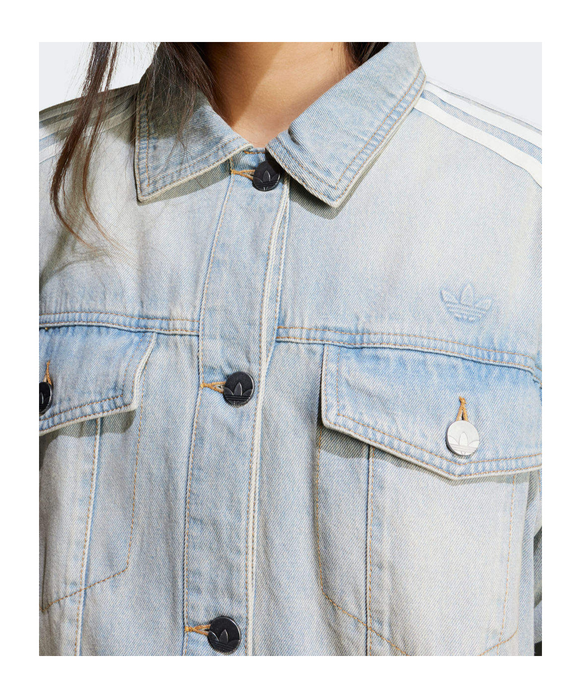 ADIDAS ORIGINALS DENIM SHIRT JACKET