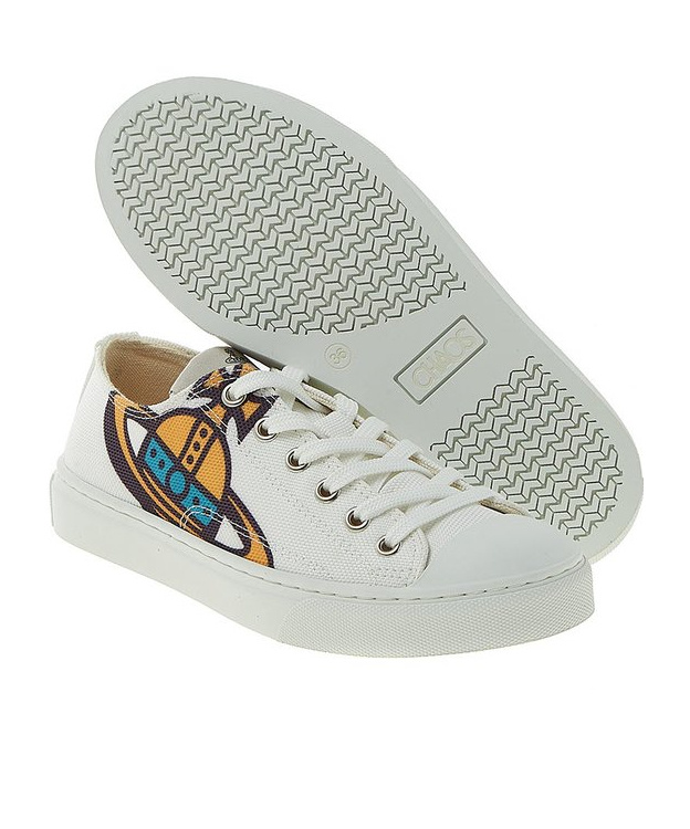 Vivienne Westwood Plimsole Low-top Canvas Sneakers In White