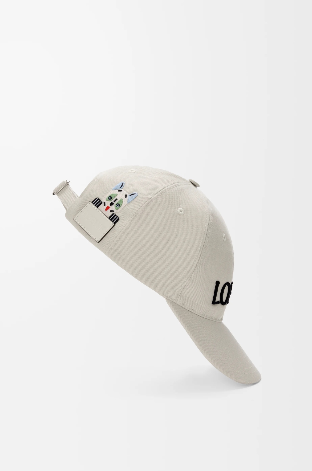 Loewe Louis Wain Logo-embroidered Cotton-twill Baseball Cap In Neutral