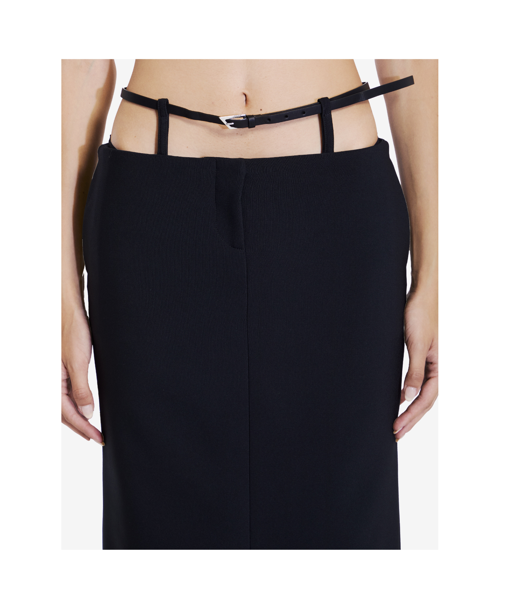 Attico Midi Skirt In Black