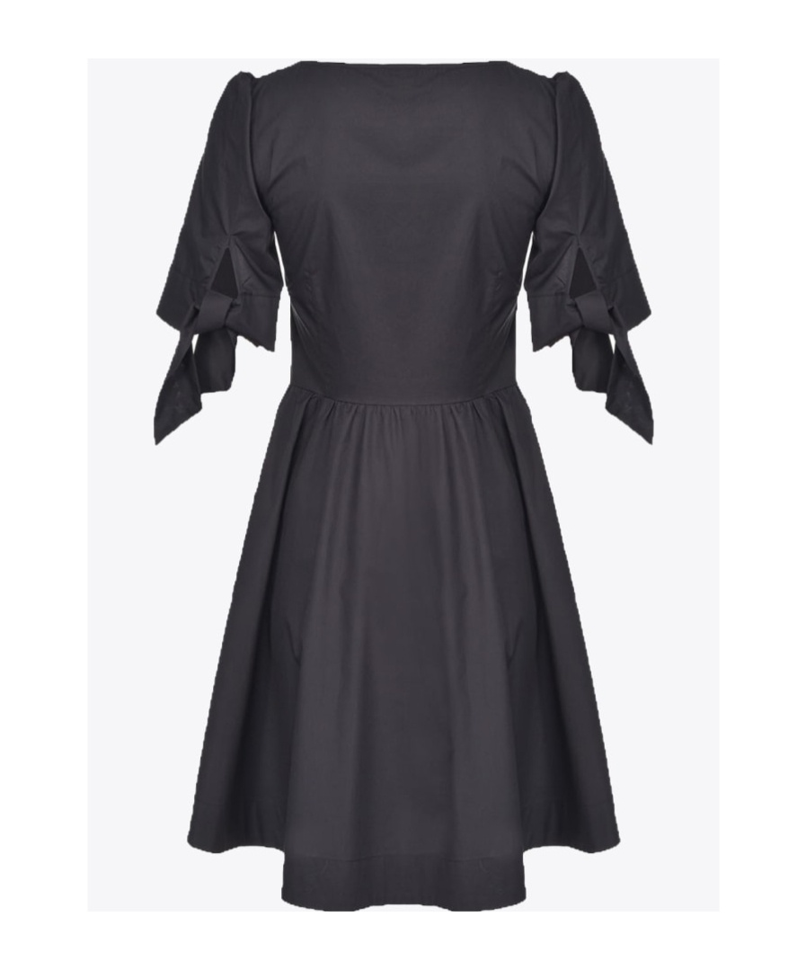 Pinko Short Sleeve Dress In Black