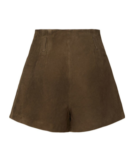 THE FRANKIE SHOP LISE SUEDE SHORTS