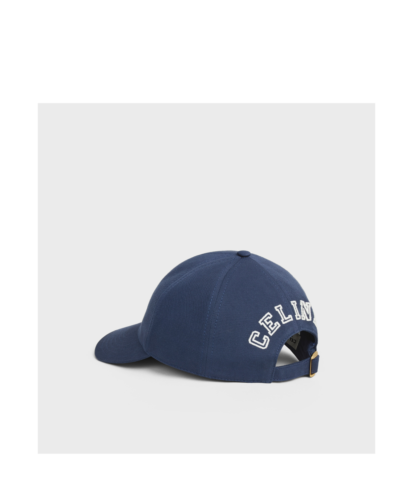 Celine Anchor Baseball Cap In Washed Cotton In Indigo