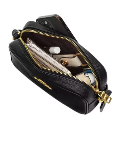 Coach Mini Jamie's Signature Canvas Camera Bag In Black
