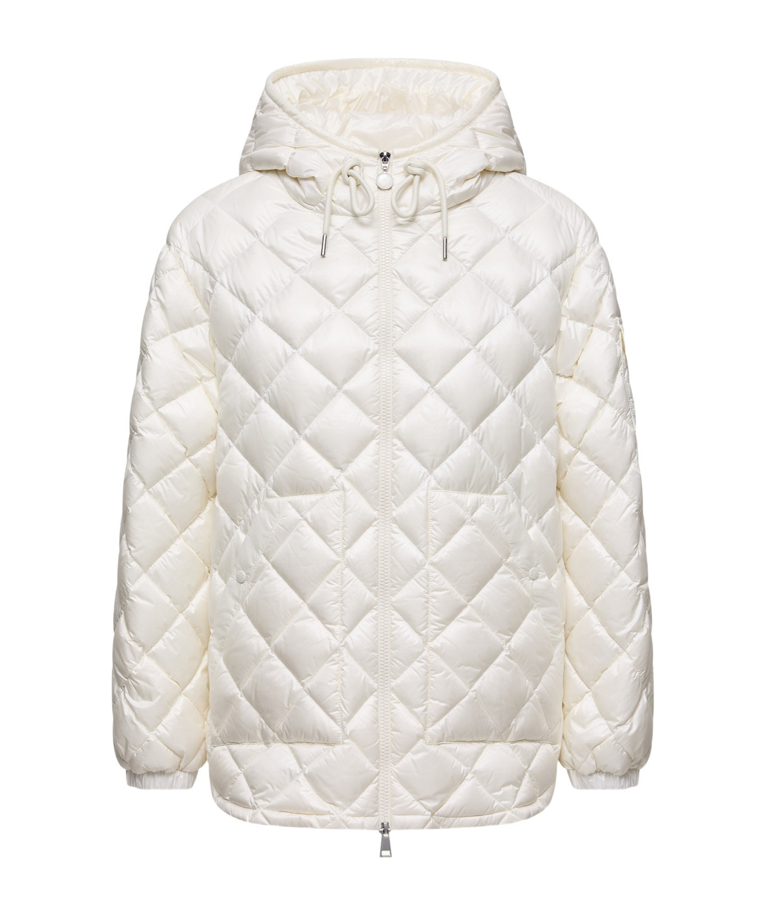 Moncler Diamond-quilted Hooded Short Down Jacket