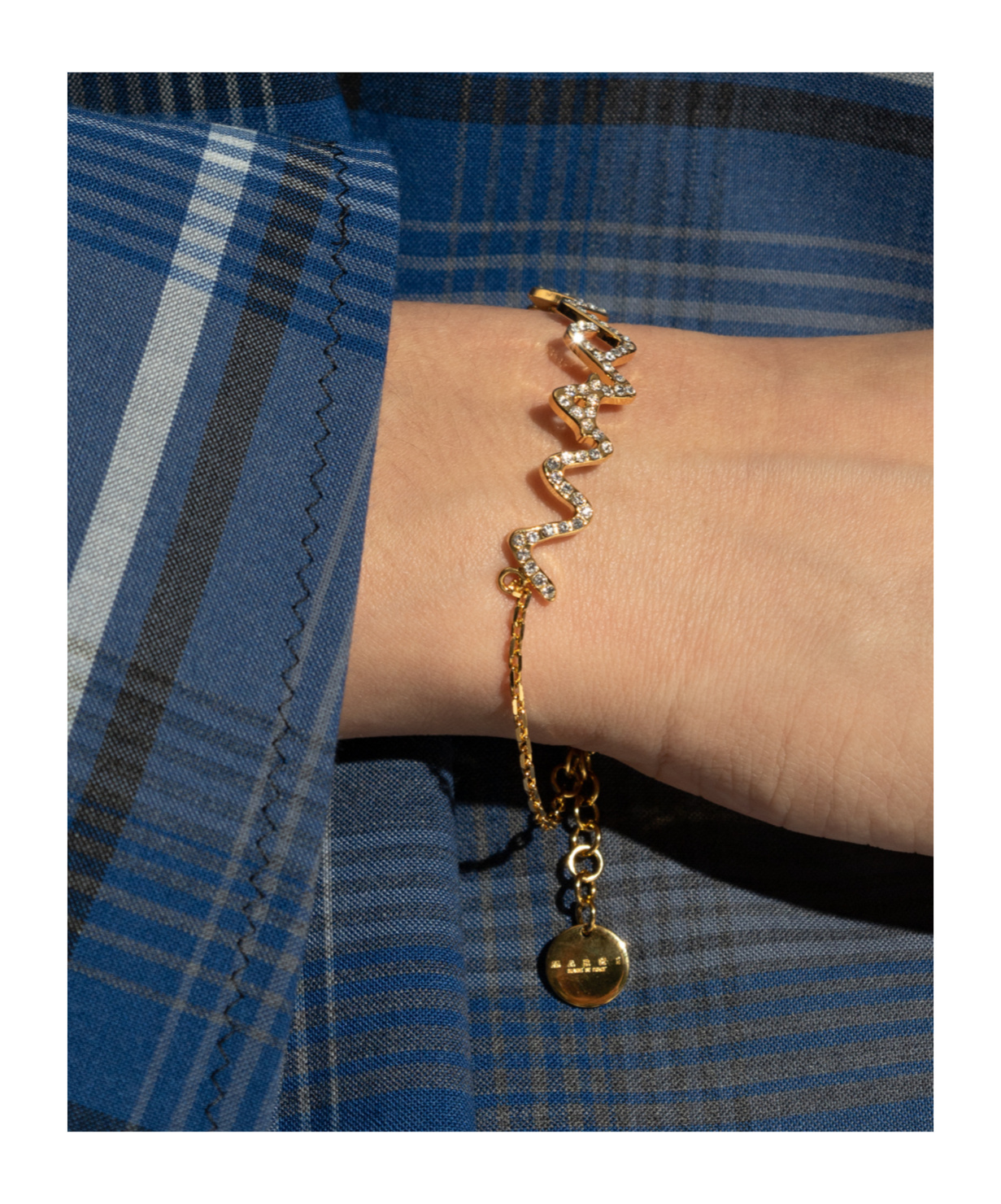 Marni Wave Pattern Bracelet In Yellow