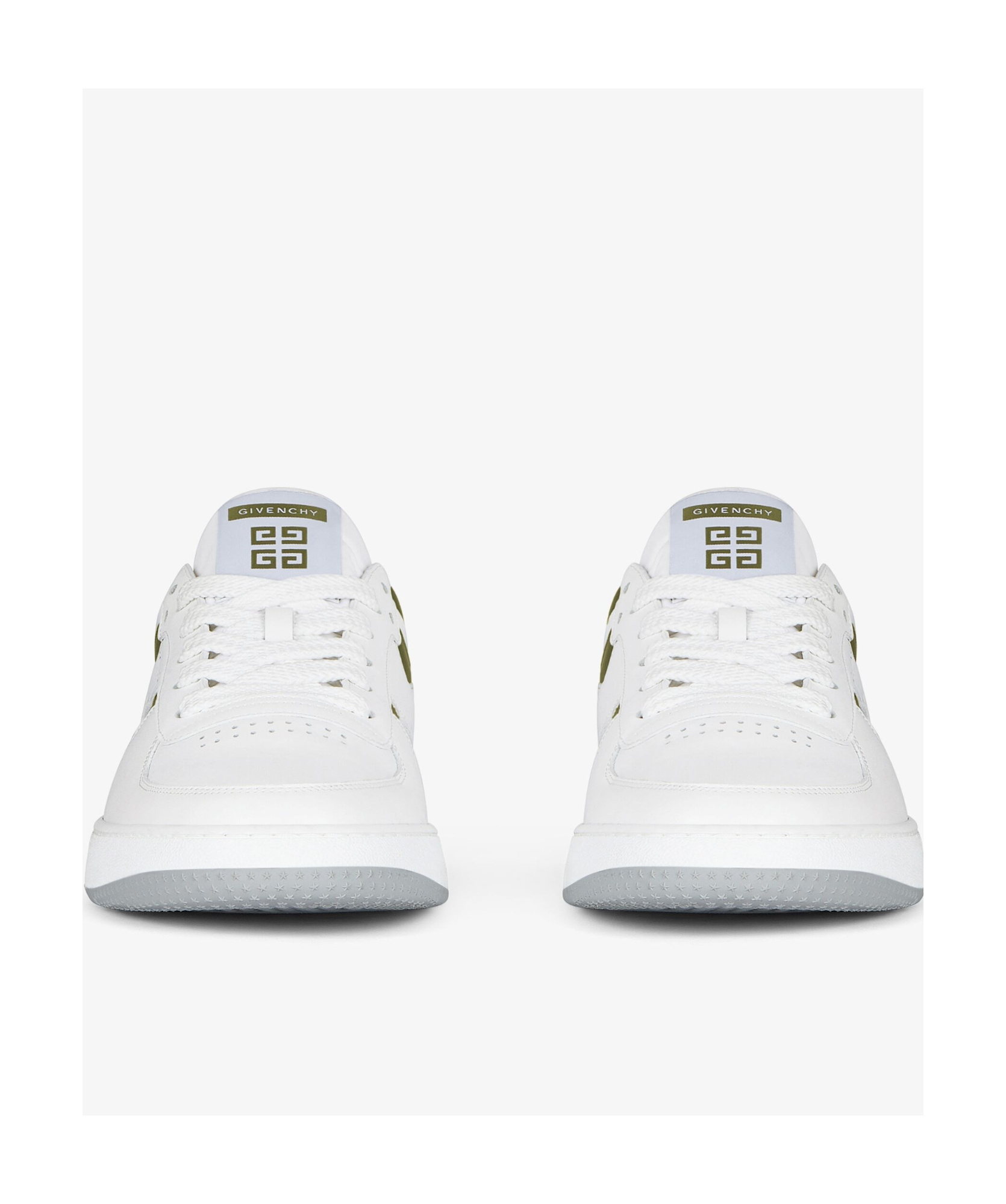 Givenchy G Move Leather Sneakers In White