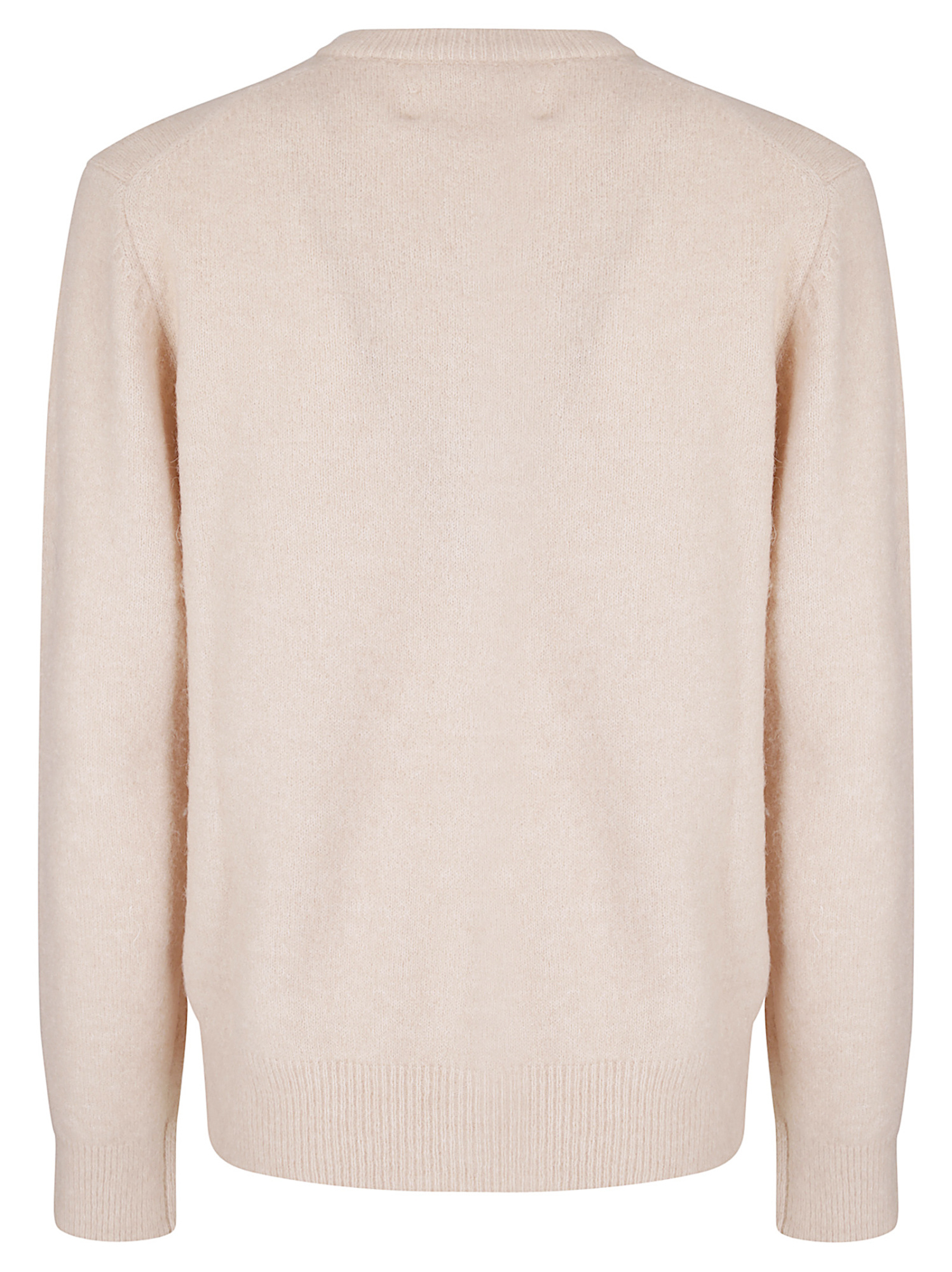Samsoe & Samsoe Crew Neck Long-sleeved Sweater In Pink