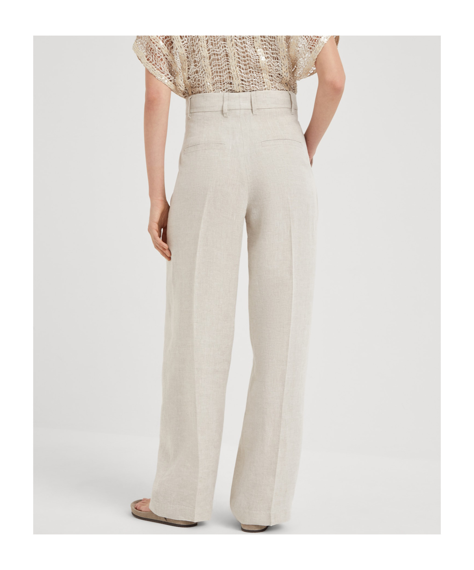 Shop Brunello Cucinelli Straight-leg Trousers In White