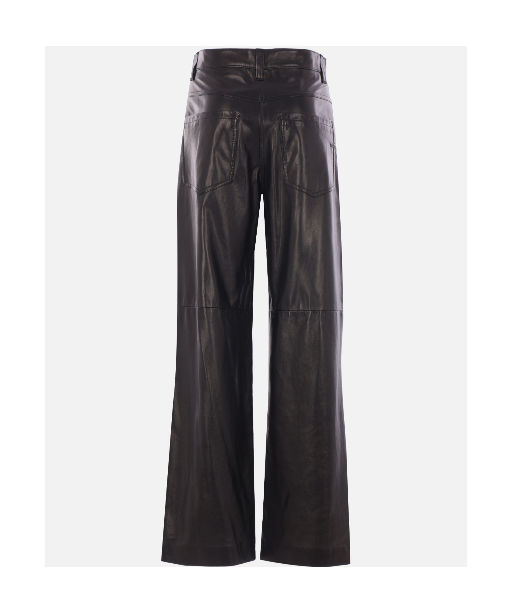 Brunello Cucinelli Belt Loops Slacks In Black