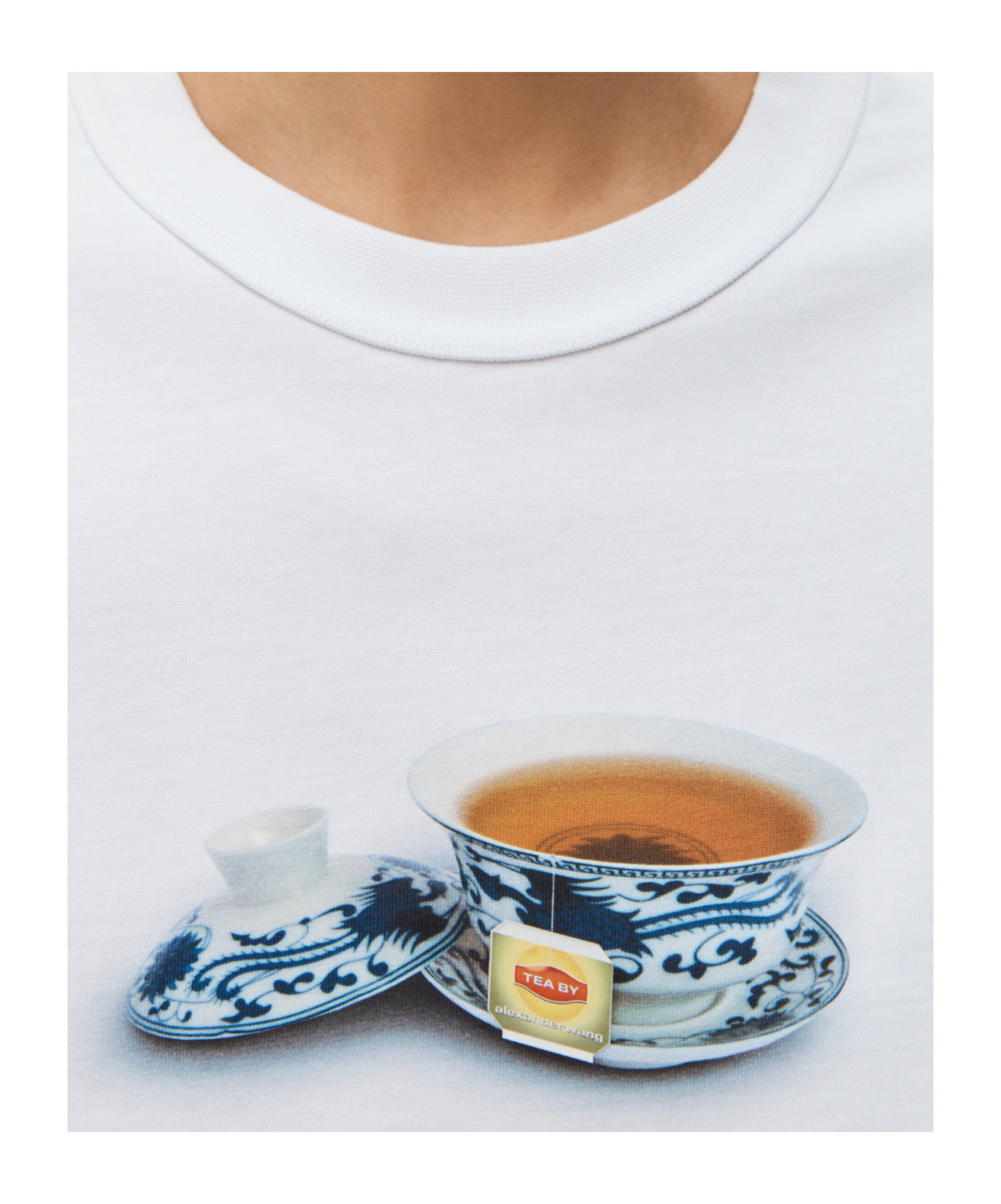 Alexander Wang Teacup Graphic T-shirt In White