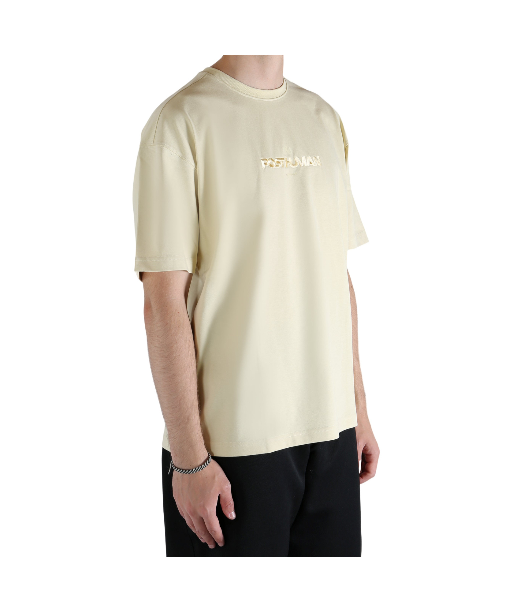 Ader Error Solid Color Short Sleeved T-shirt In Yellow