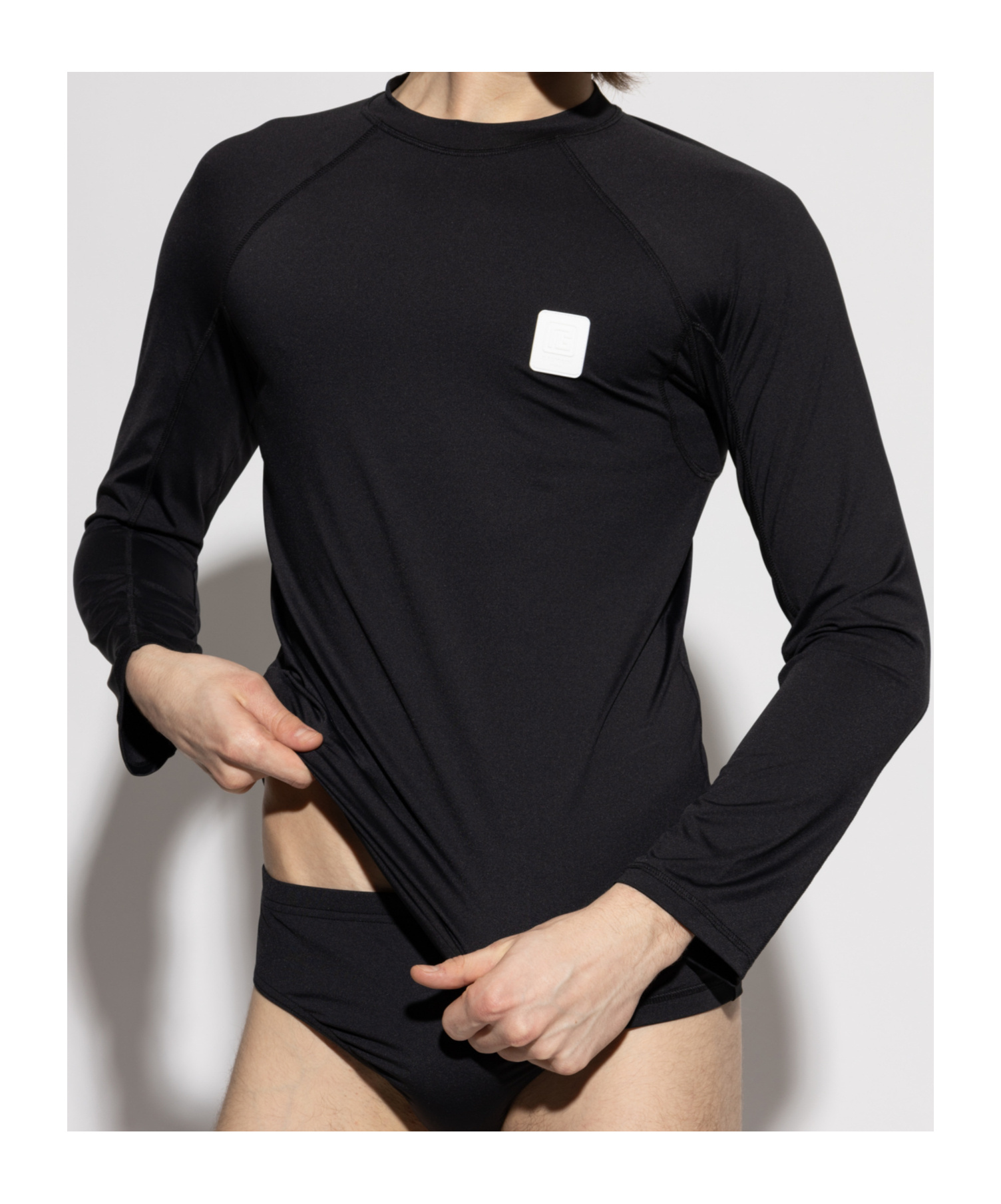 Shop Balmain Logo-embroidered T-shirt In Black