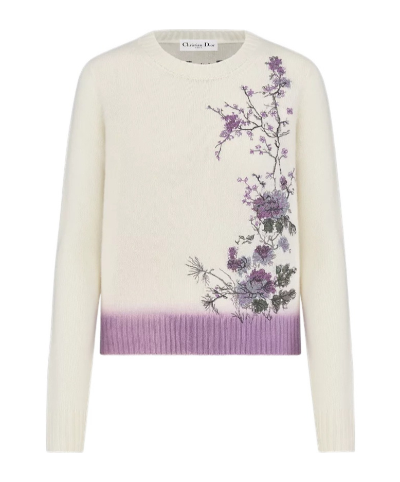 DIOR EMBROIDERED SWEATER