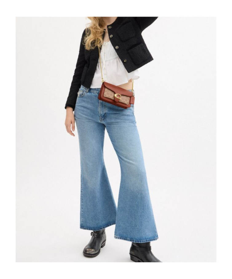 Shop Coach Tabby Clutch Bag In Brown
