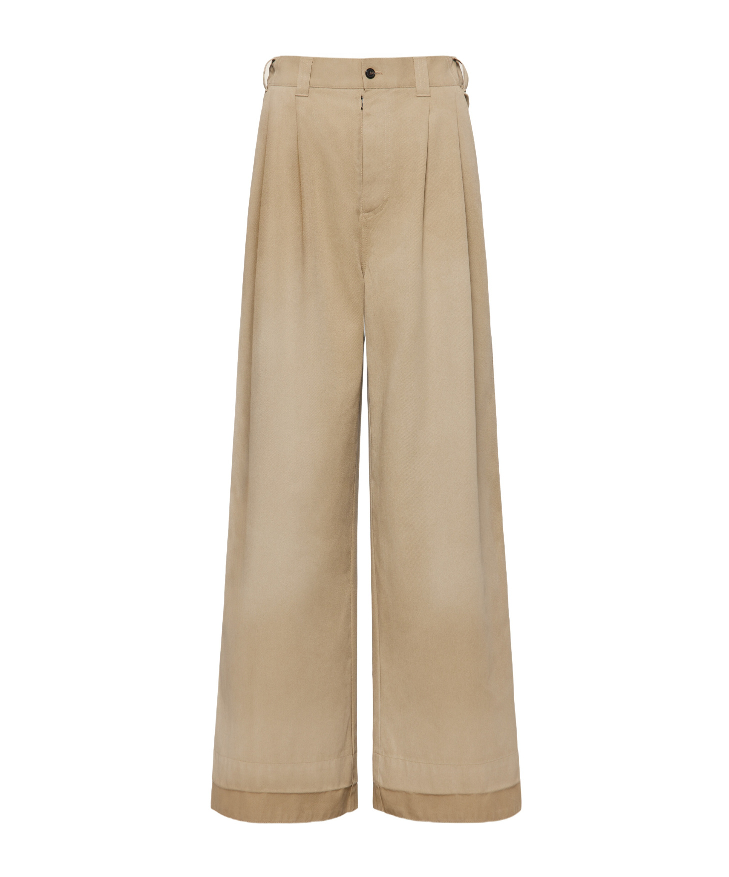 Maison Margiela Wide-leg Trousers In Brown