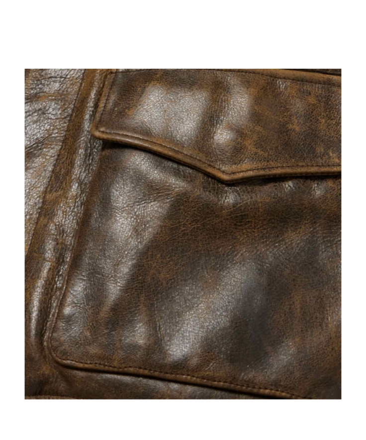 Polo Ralph Lauren Giacca In Pelle Marrone Uomo