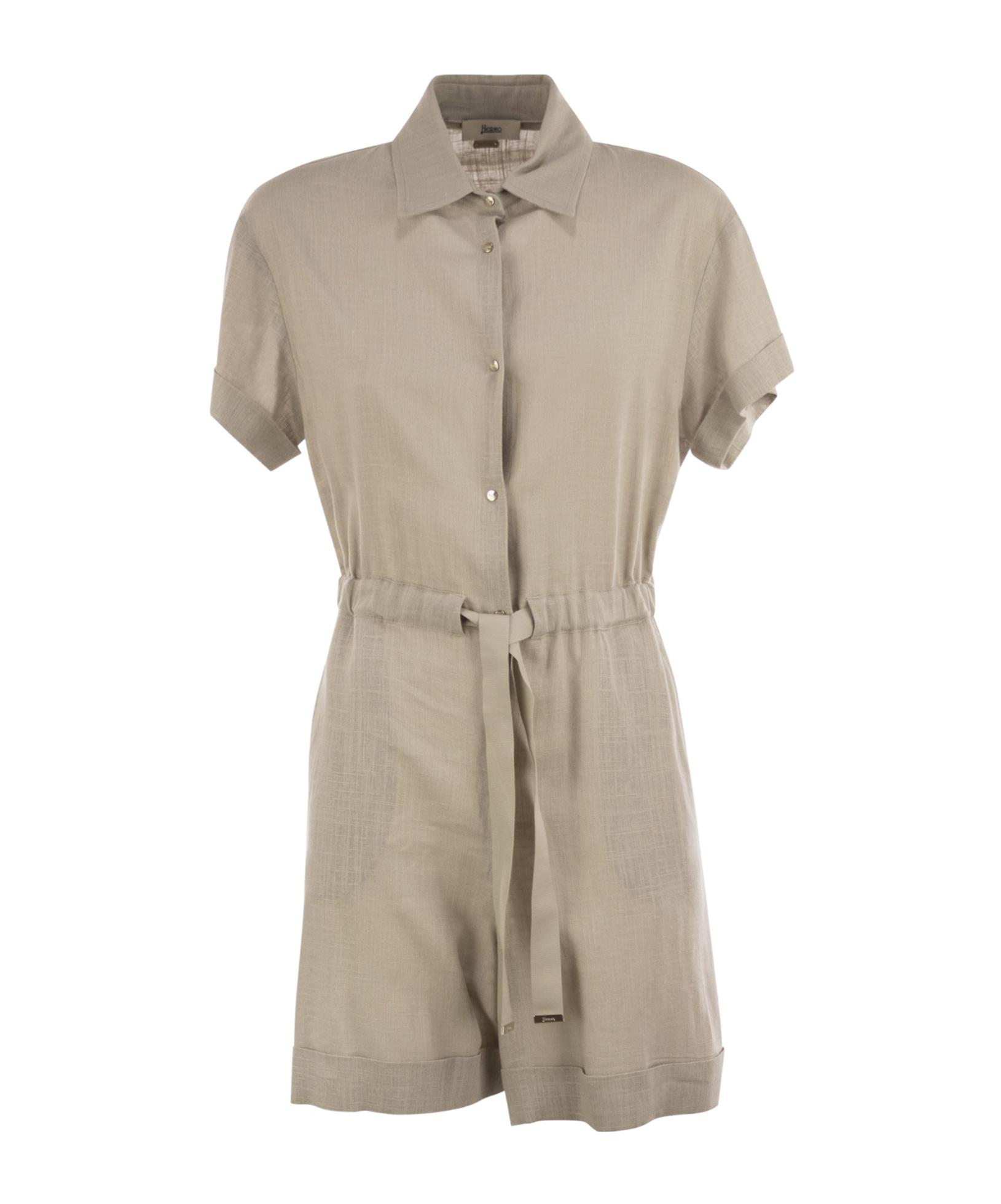 Herno Women Chemisier Jumpsuit With Drawstring