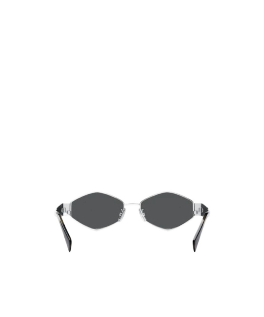 Celine Cl40254u 16a Metal Triomphe 16a Silver Sunglasses In Black