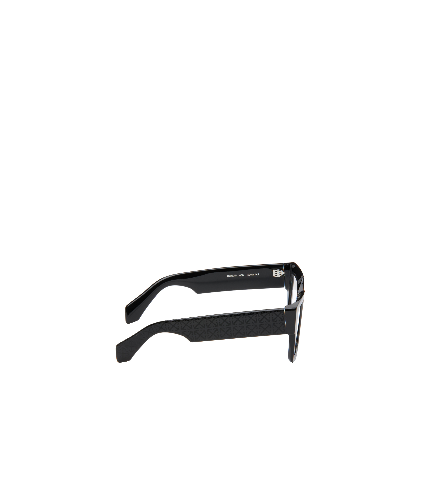 Off-white Full Frame Plain Mirror In Black