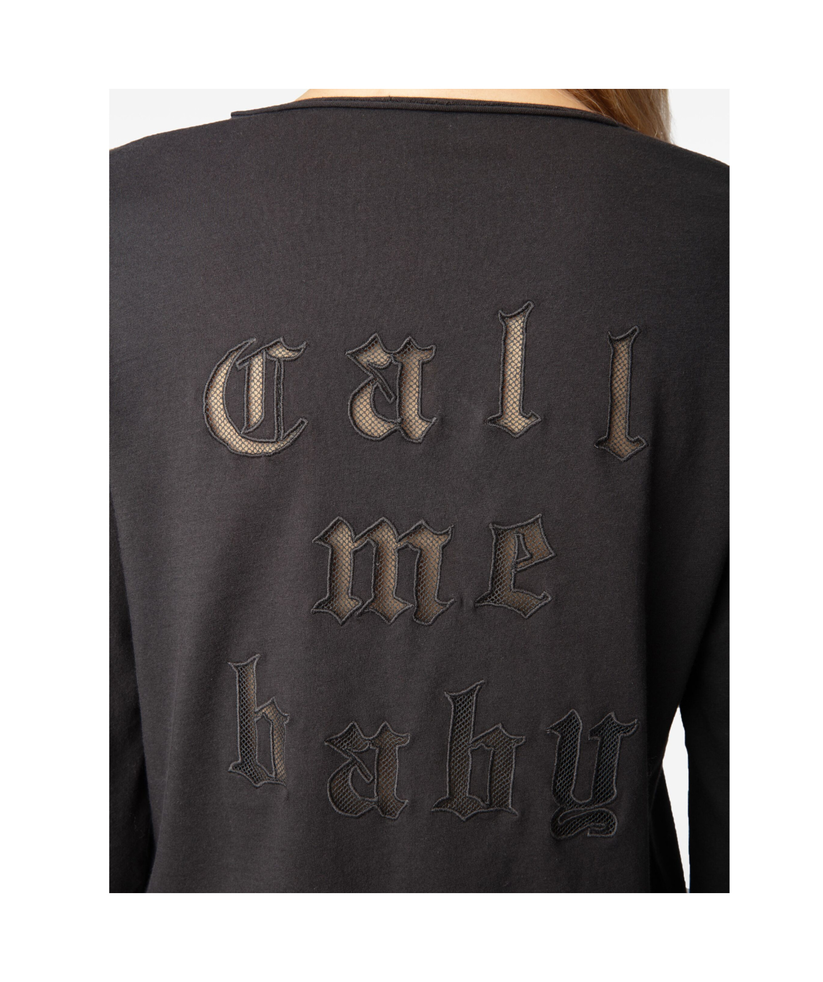 Zadig & Voltaire Fishnet T-shirt In Black