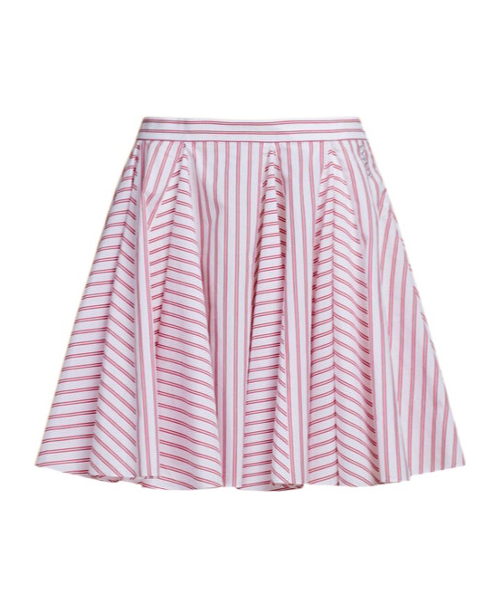 Marni Striped Poplin Miniskirt In Pink