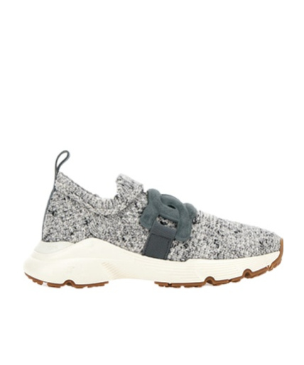 Tod's Kate Slip-on Sneakers In Fabric In Gray