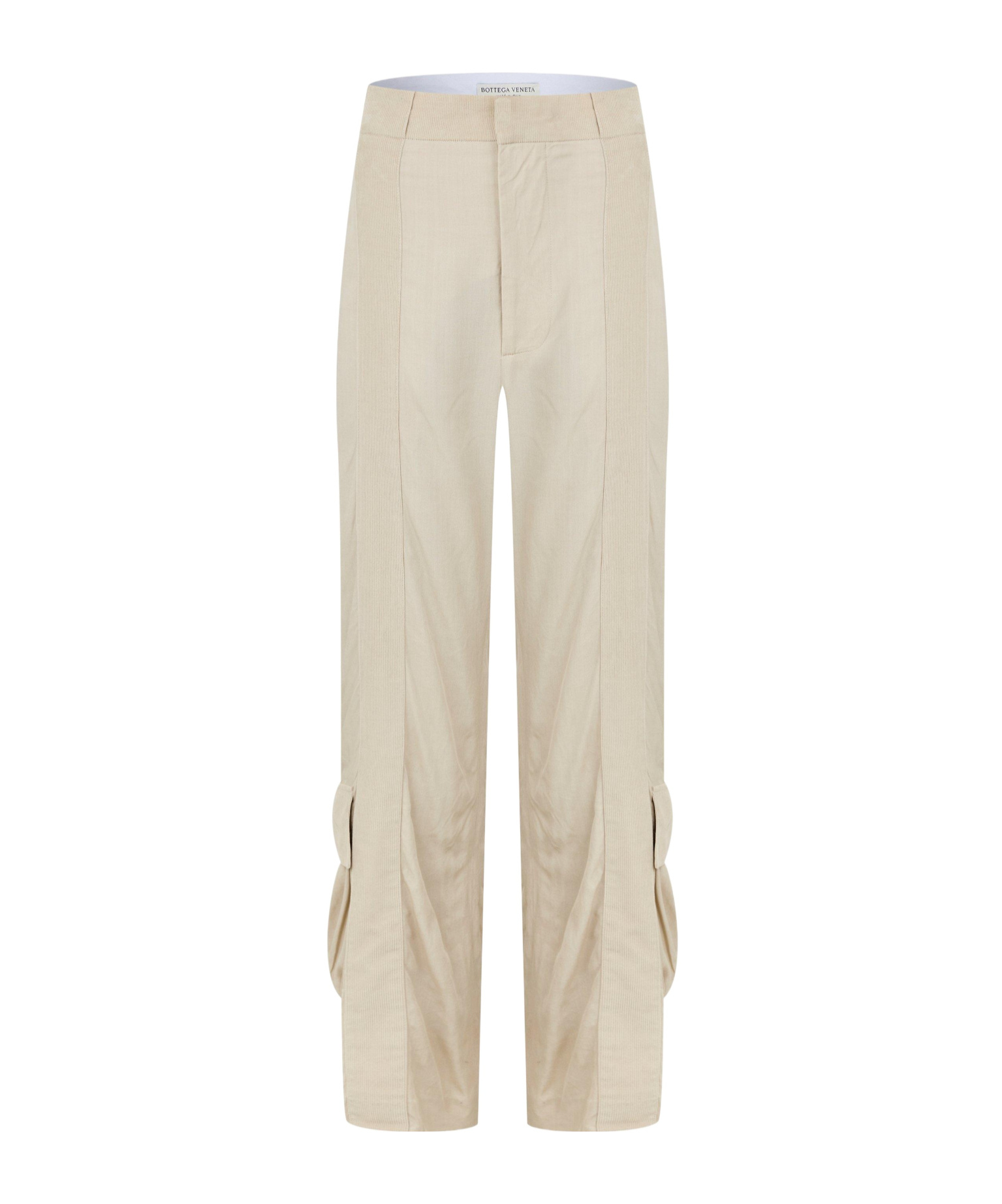 Bottega Veneta Minimalist Straightleg Trousers In Nude