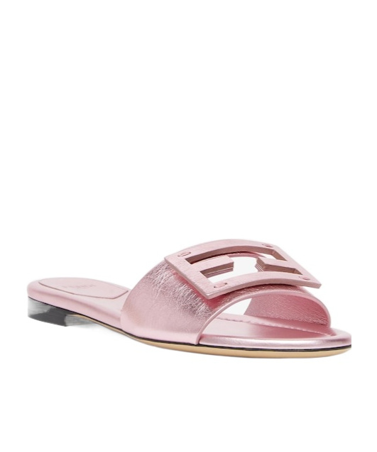 Fendi Baguette Sandals In Pink