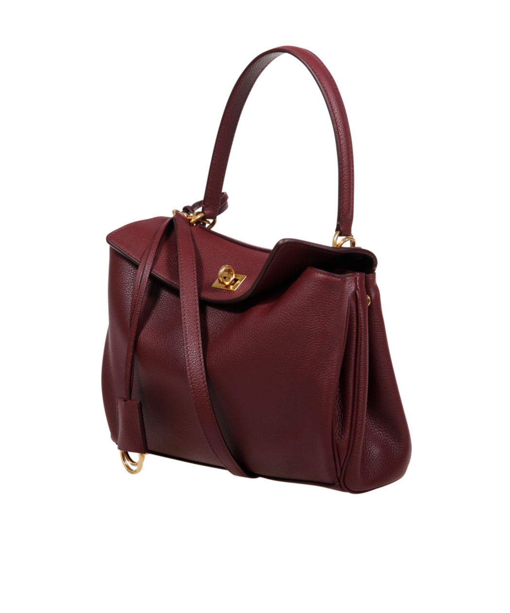 Balenciaga Rodeo Top Handle S Bag In Dark Burgundy