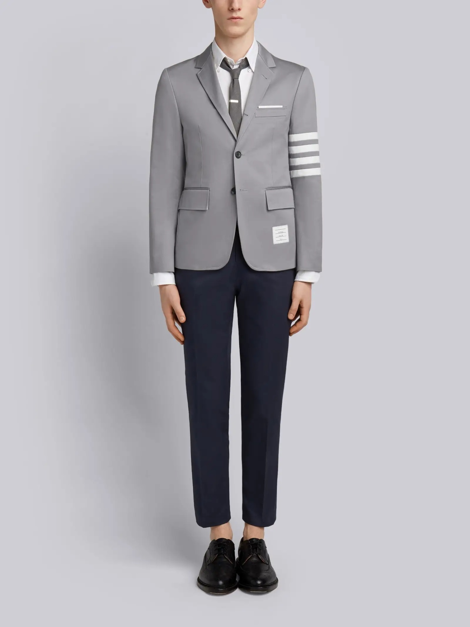 THOM BROWNE 4-BAR STRIPE SINGLE-BREASTED BLAZER
