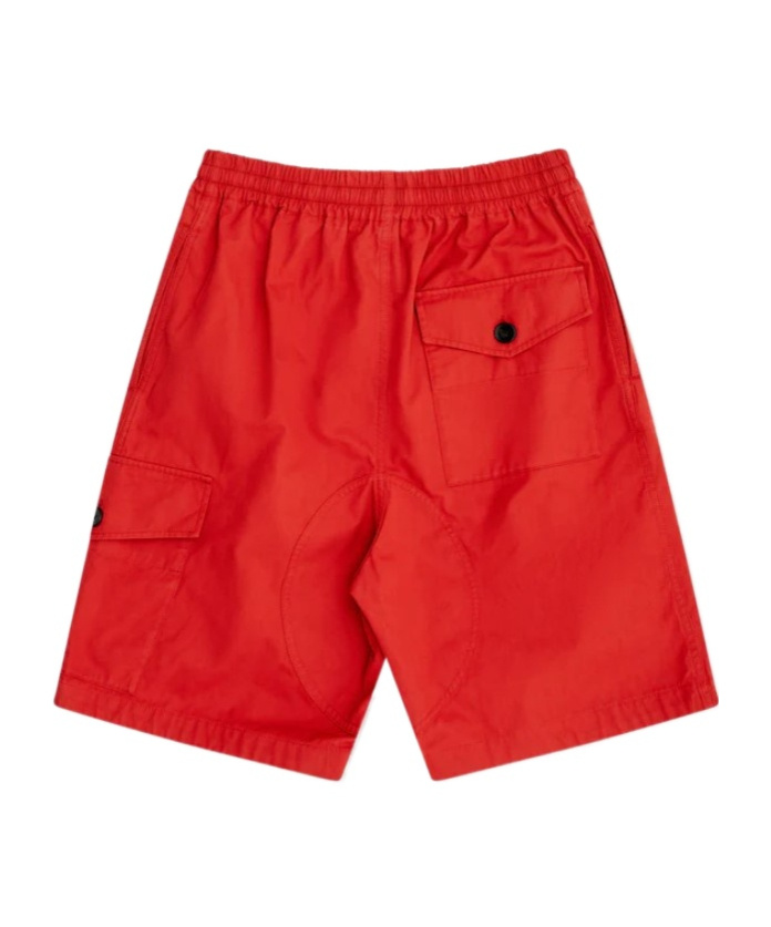 Bottega Veneta Elastic Waist Shorts In Red