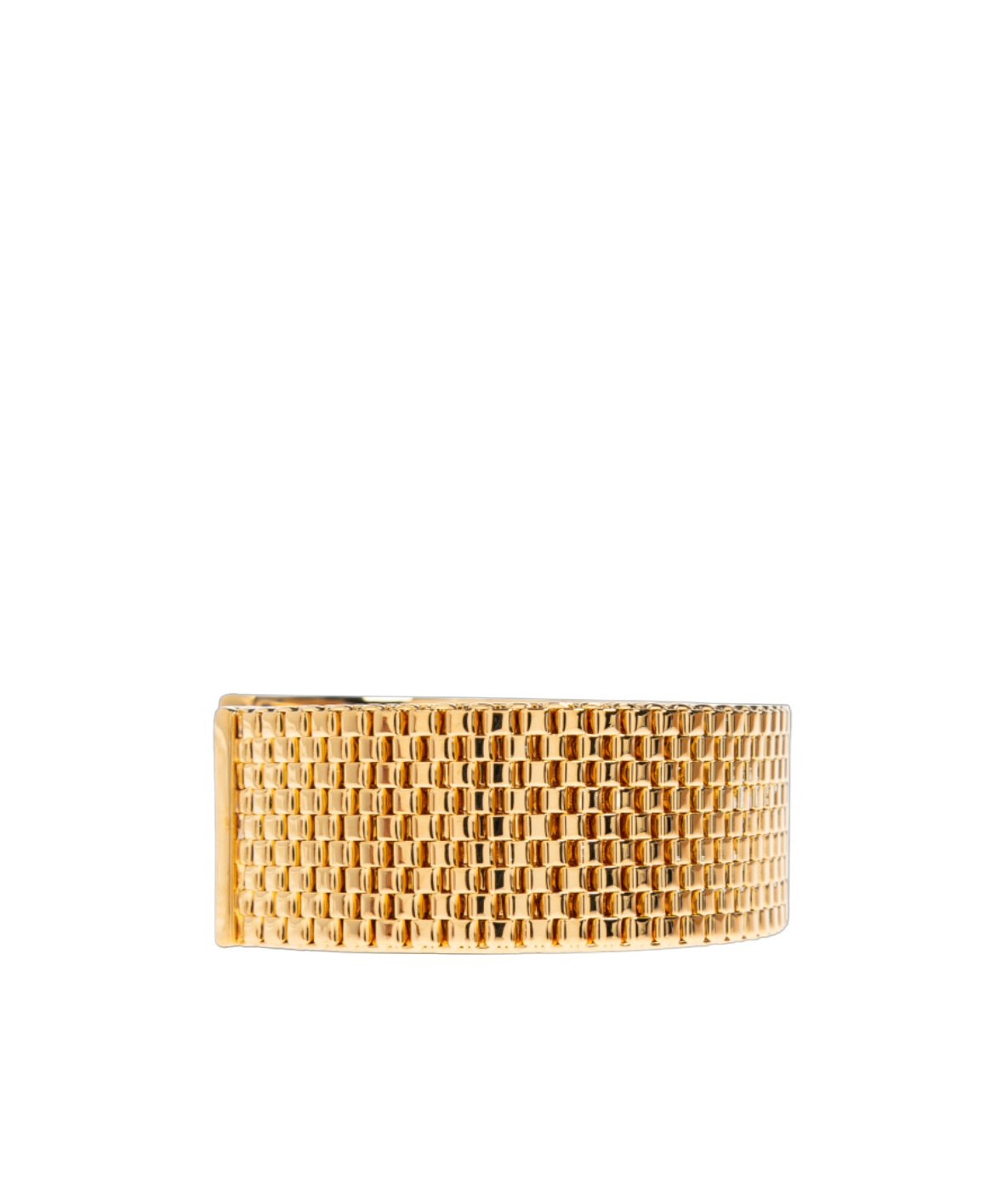 Jil Sander Grid-pattern Bracelet In Gold