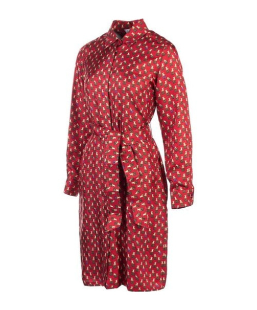 Max Mara Long-sleeved Dress In Red