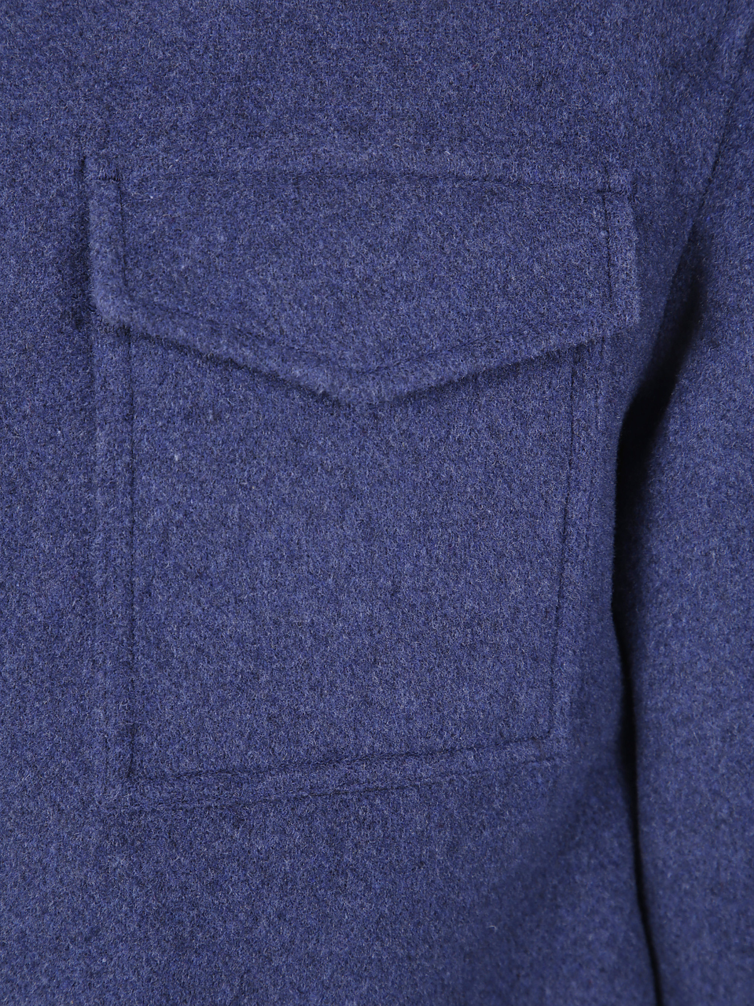 Herno Shirt Collar Field Jacket In Blue