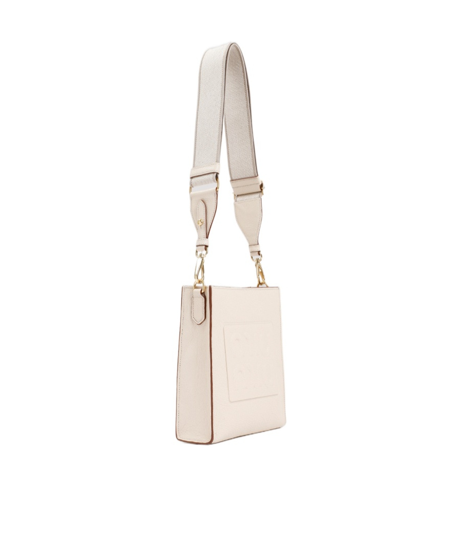 Miu Miu Leather Bag In White